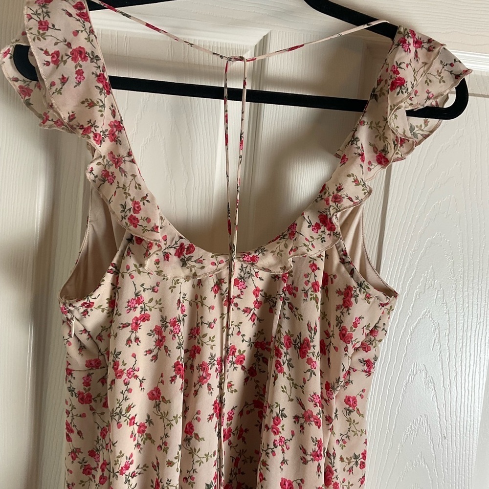 Wild Fable Floral Mini Dress in Pink and Cream size M - Picture 7 of 11